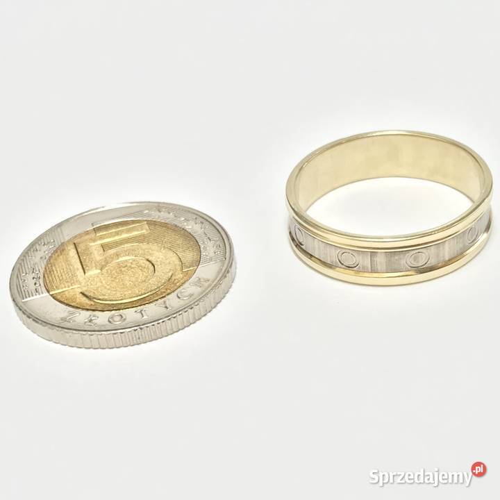 Złota OBRĄCZKA masywna damska 585 14K cudnie Biżuteria mazowieckie