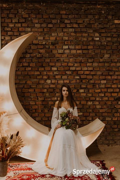 Księżyc podświetlany Boho Rustykalny śląskie