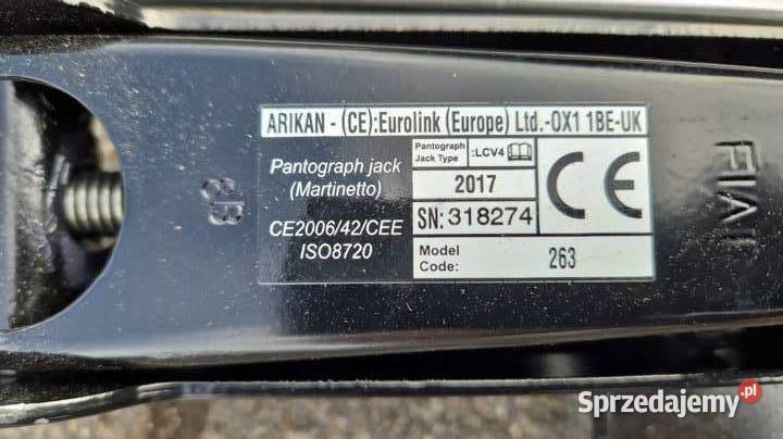 Lewarek podnośnik zestaw Fiat Doblo Kraków
