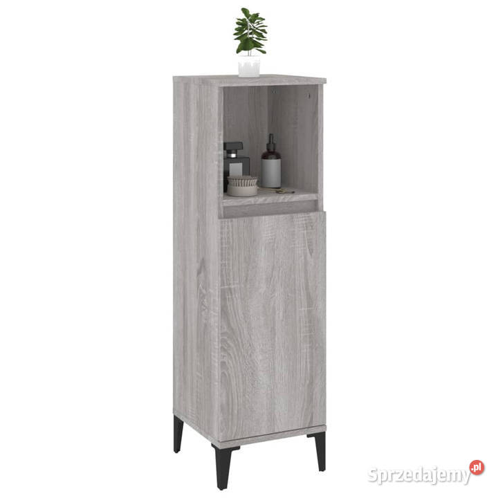 Szafka łazienkowa szary dąb sonoma 30x30x100 Warszawa