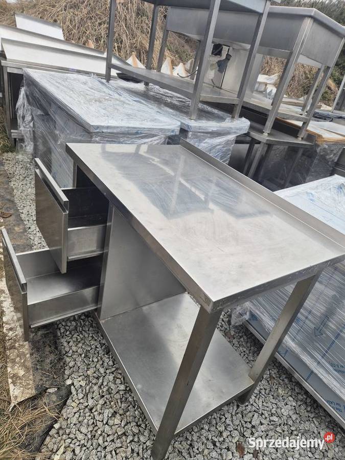 Stół Gastronomiczny Z Półką 2 Szufladami 1006085 Gastronomia Ostrów Wielkopolski