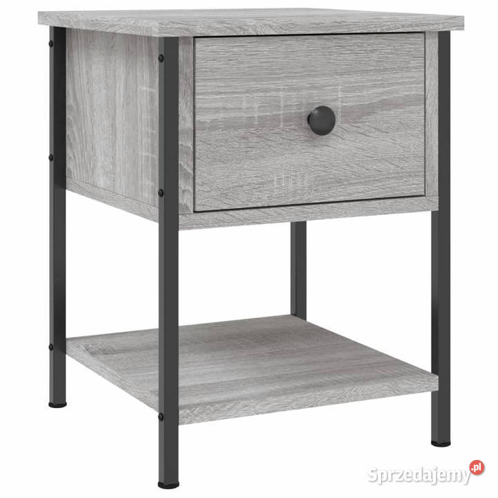 Stoliki nocne 2 szary dąb sonoma 34x355x45 Nocne Warszawa