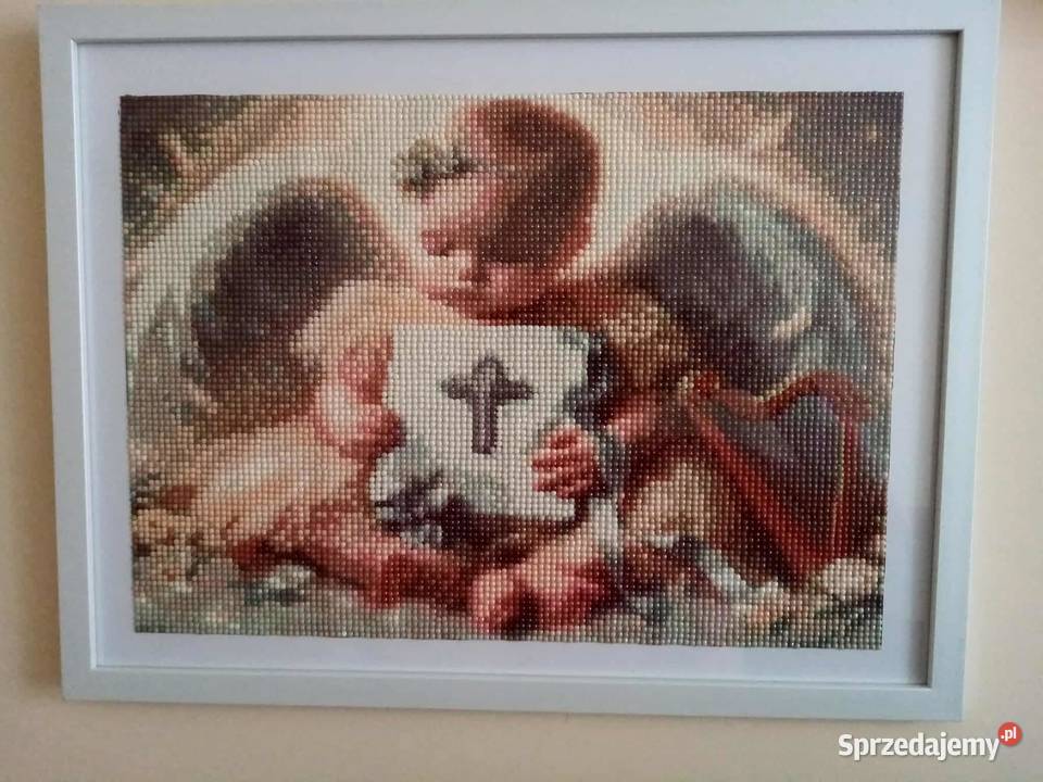 Chrzestkomunia św haft diamentowy Obrazki i obrazy Dom i Ogród Jarocin