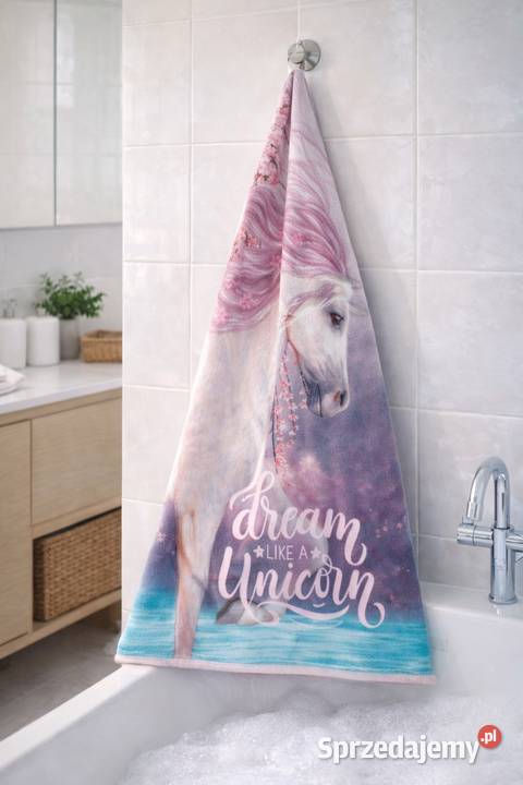 Ręcznik kąpielowy bawełna frotte dzieci Unicorn Brodnica
