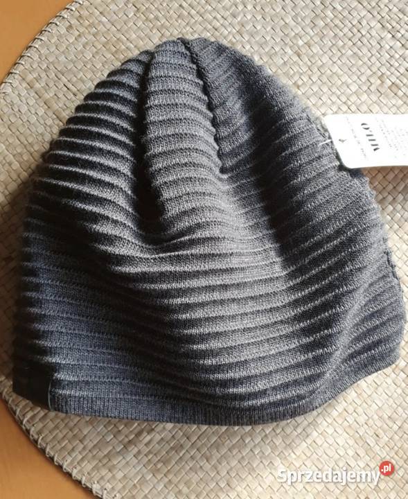 Damska CZAPKA Milo szara zimowa wełna nowa z Lublin