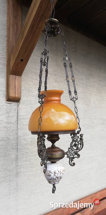 Lampa wisząca stylowa naftowa retro zabytkowa mazowieckie