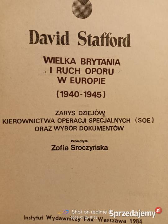 Wielka Brytania i ruch oporu książki Warszawa