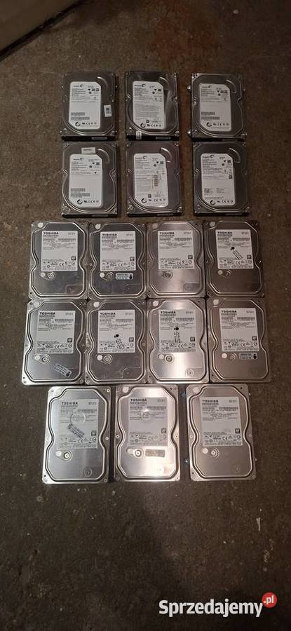 Dyski HDD 1 TB i 500Gb 24 sztuki komplet wewnętrzny