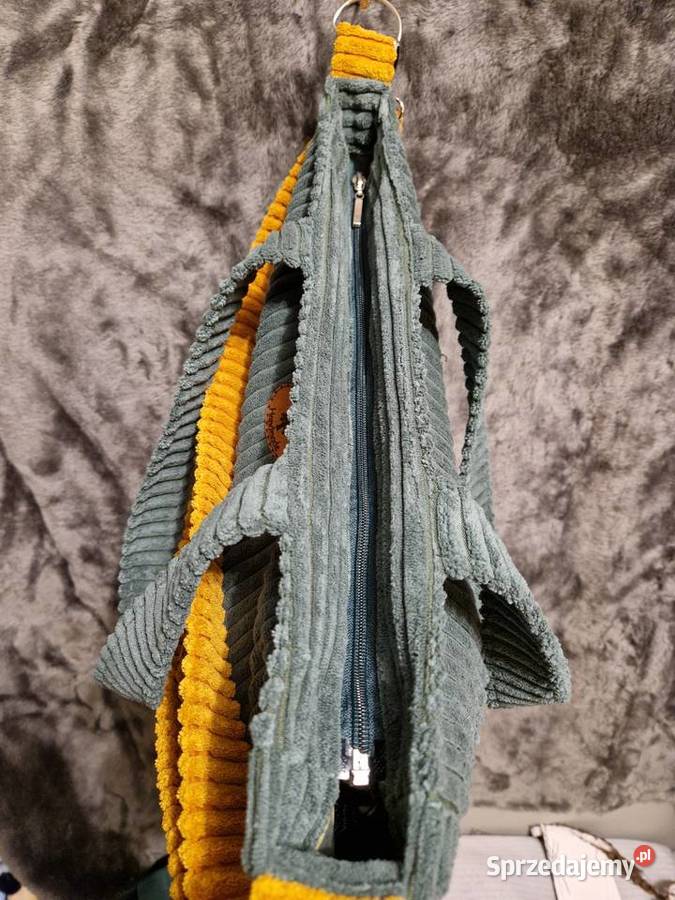 Torba na ramię handmade zielony Torby i torebki Wrocław sprzedam