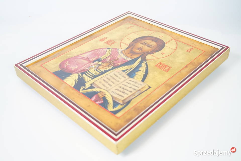 Ikona na porcelanie Jezus sakralna do Gizałki
