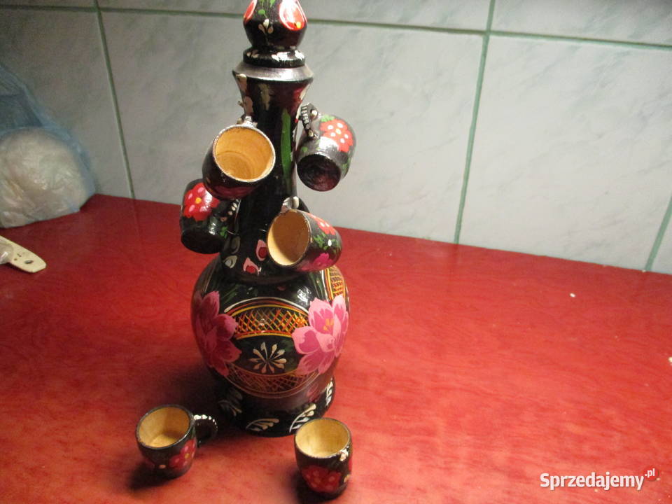 dekoracje szklane z prl łódzkie Kowalewice