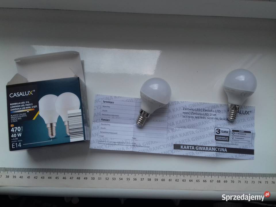 2 żarówki LED E14 42W 2700K 470lm Casalux w Bydgoszcz sprzedam