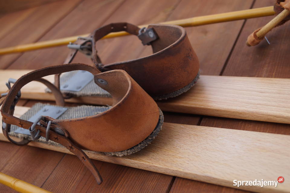 Stare narty dziecięce 100 kijki Pruchnik