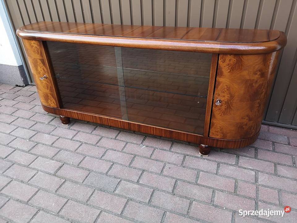 Komoda ARTDECO RTV Niska Orzech 170 Zgrabna Swarzędz