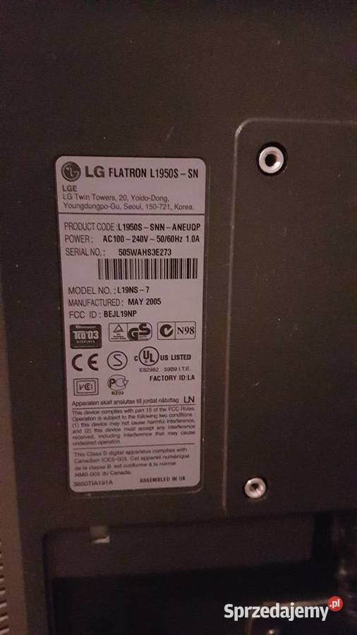 Monitor FLATRON L1950s Iława