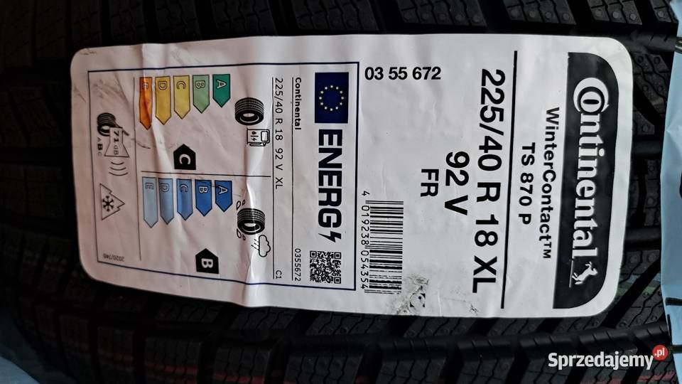 Nowe 4 opony zimowe premium Continental r 18 zima