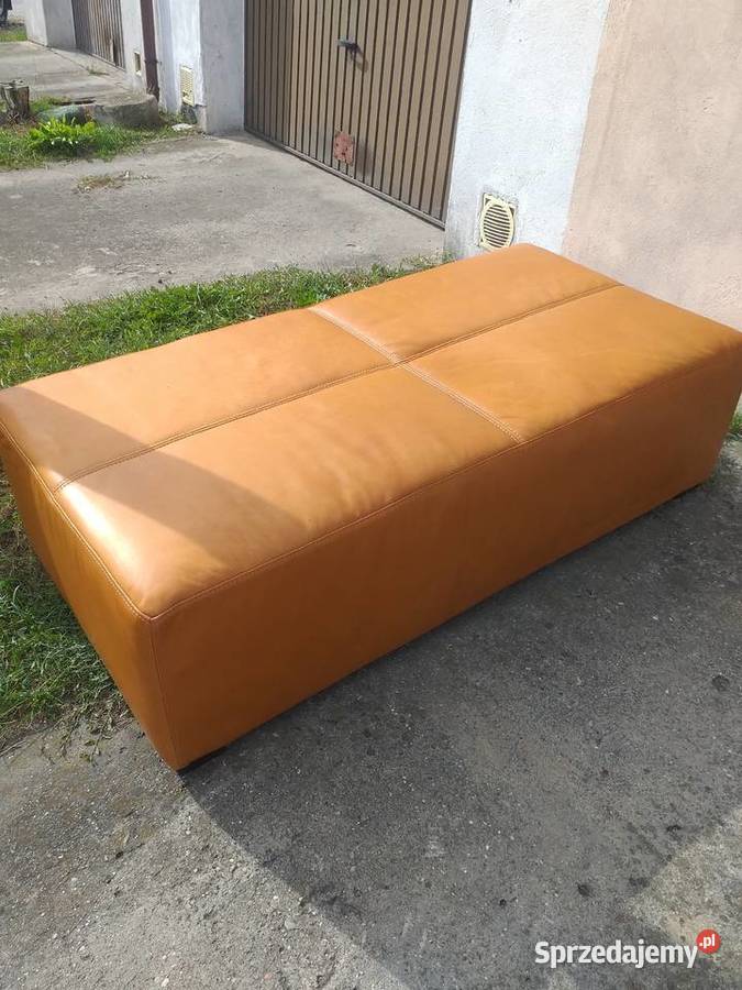 Pufa 140x70x40 skora naturalna 140cm Kórnik