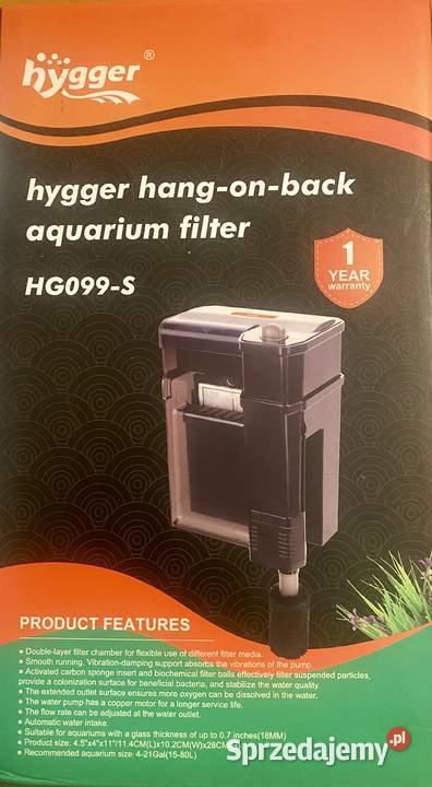 Filtr akwariowy Hygger 1580 L Gdów