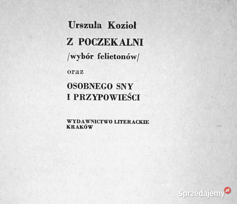 Z Poczekalni Urszula Kozioł Chełm