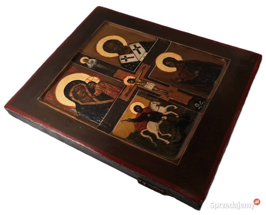 Ikona czteropolowa Jezus Chrystus Ukrzyżowany mazowieckie Warszawa