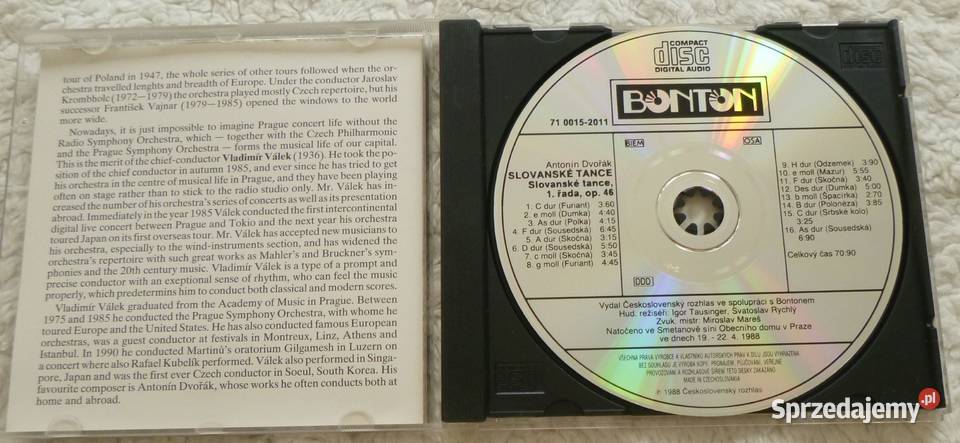 Płyta CD Antonin Dvorak Tańce słowiańskie Warszawa