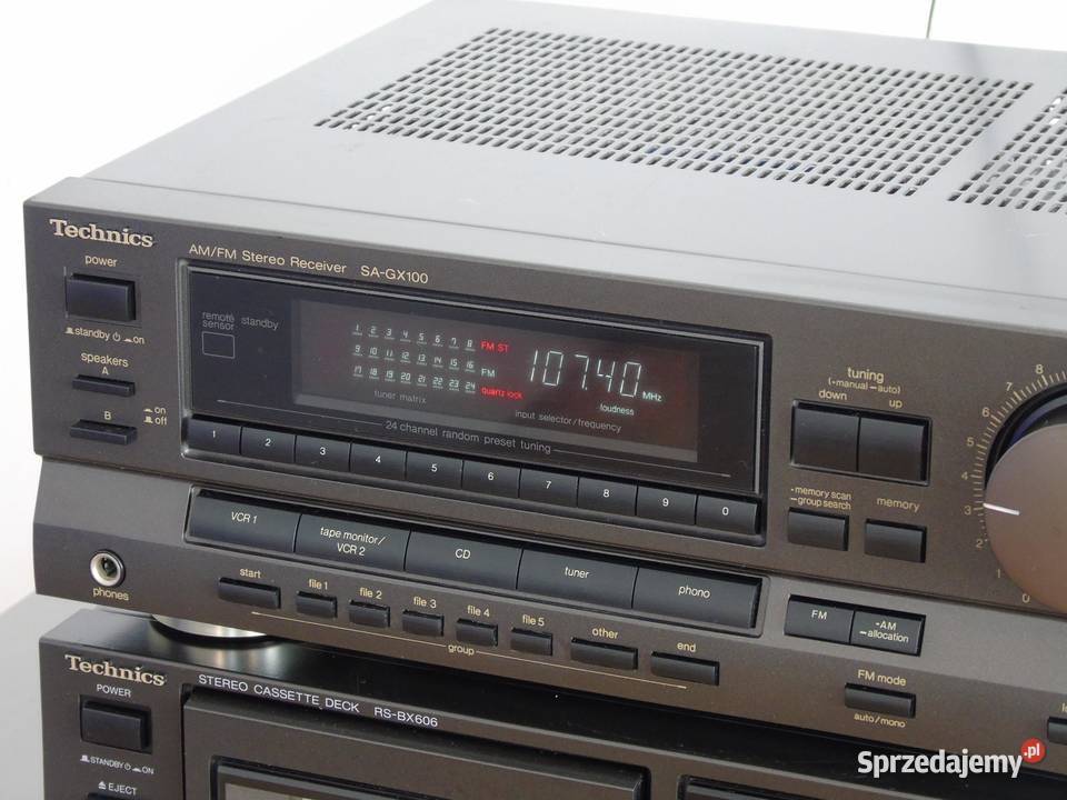 Wzmacniacz z radiem Technics SAGX 100 sprawny Audio Jasło