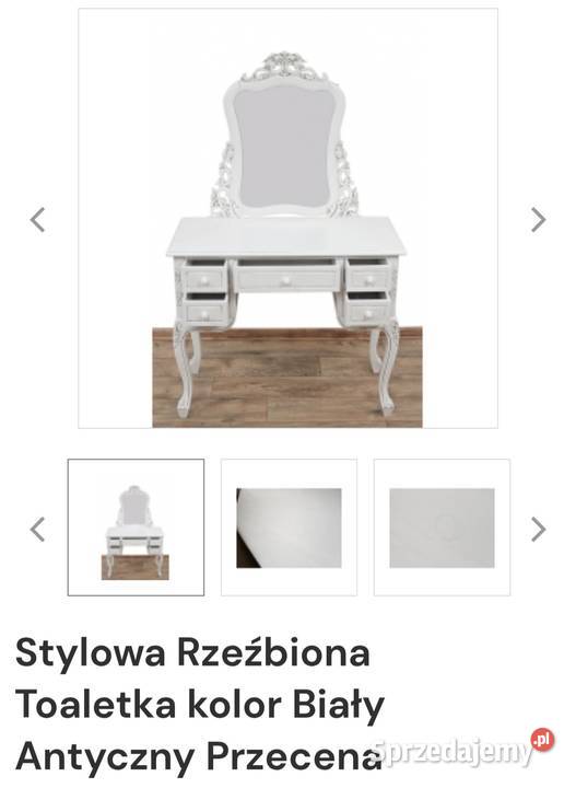 Rzeźbiona toaletka Antyczna łódzkie Piątkowisko