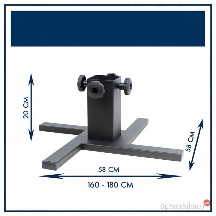 Superstabilny metalowy stojak na choinkę Żary