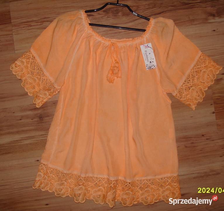 FASHION pomarańczowa hiszpanka hafty Nowa LXL Rozmiar 40(L) sprzedam