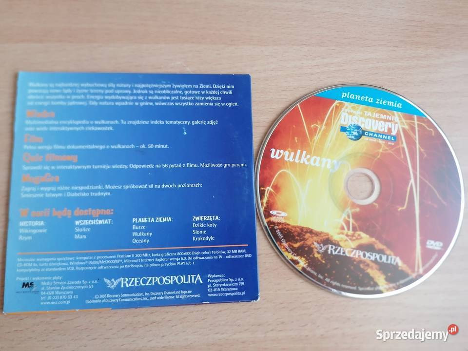 Płyta DVDCD WULKANYPIORUN Tropami Tajemnic dokument