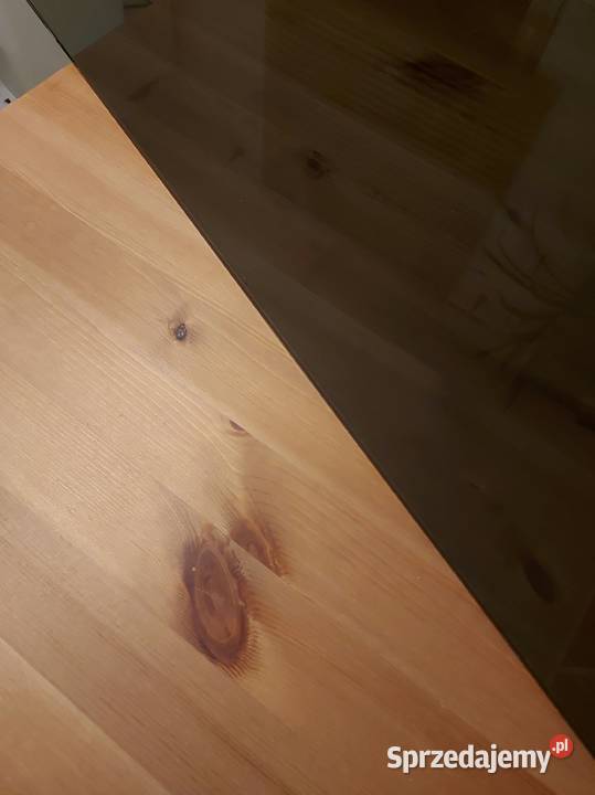 Stół Jokkmokk Ikea drewno sosnowe z szybą Kraków