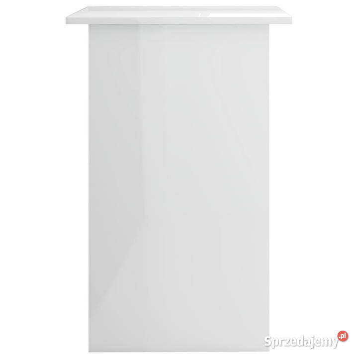 Biurko białe z połyskiem 90x50x74 materiał Warszawa sprzedam