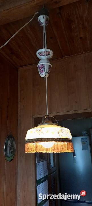 Lampa wisząca z kloszem i przeciwwagą do kuchni Skierniewice