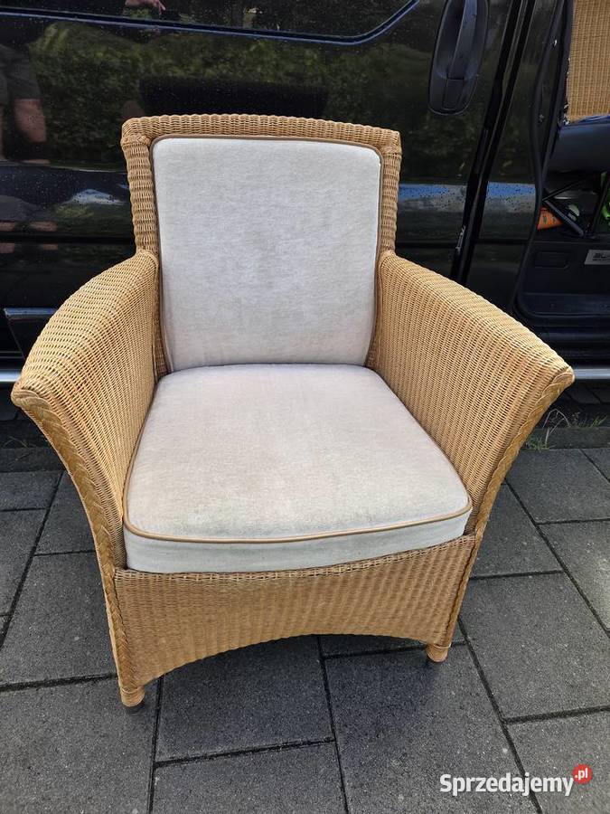 Krzesła do jadalni na taras Lloyd Loom Rattan 2 Łask sprzedam