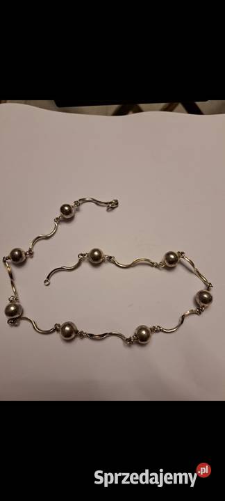 Naszyjnik srebrny z kulkami