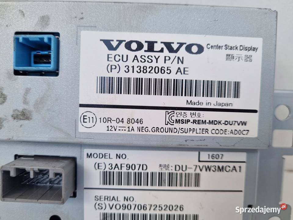 Volvo V60 I S60 II XC60 I EKRAN NAWIGACJI Chełm
