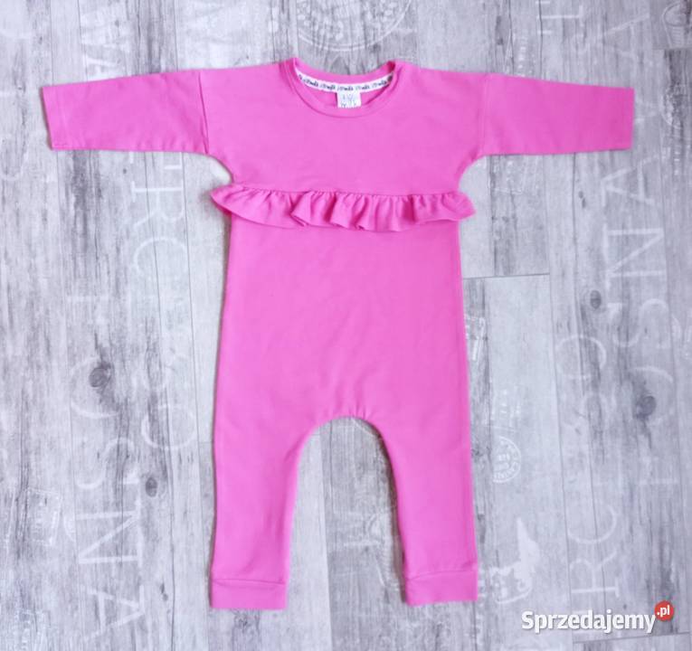 Rampers kombinezon z falbanką I love milk 98104 Kombinezony i śpiworki