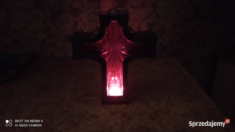Duży krzyż do podświetlenia sprzedam Rękodzieło Wrocław