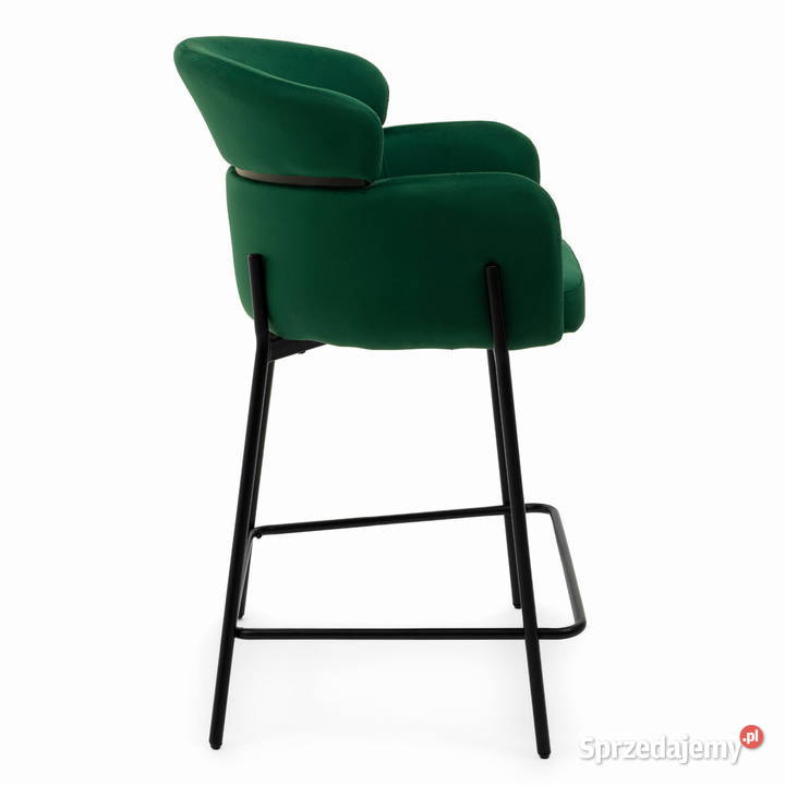 Hoker Tapicerowany Bolzano Butelkowa Zieleń Hokery Tarchały Małe