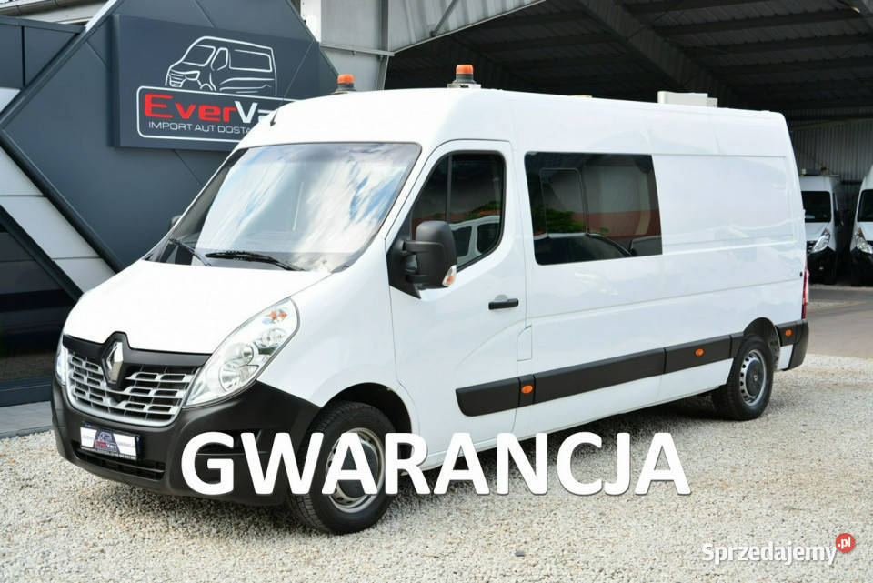 Renault Master 7 osobowy brygadówka doka pełna opcja servis regały