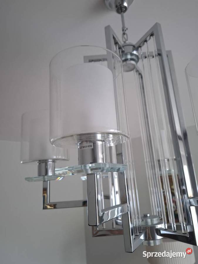 Lampa wisząca nowoczesna chromowana Manhattan Lampy wiszące Łódź