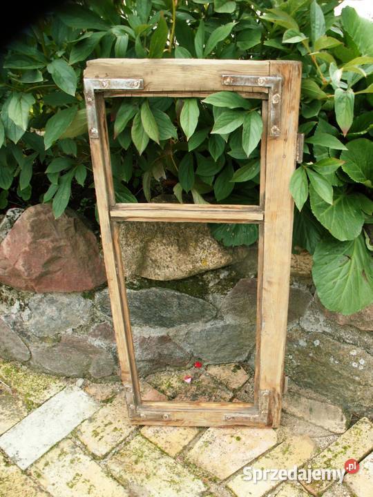 Okno rama loft na lustro aranżację zdjęcie 37x84 Ełk
