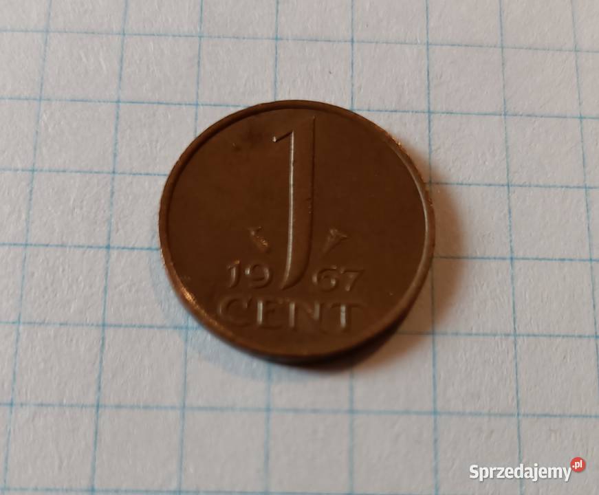 1 CENT 1967 HOLANDIA Numizmatyka Piszczac