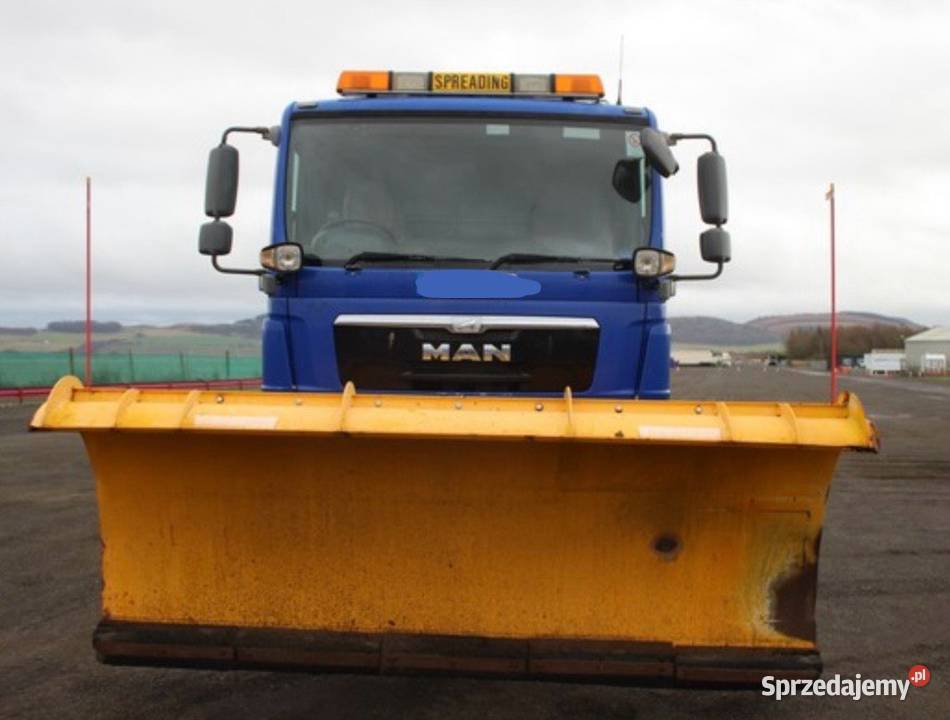 MAN TGM 18340 4x4 piaskarka solarka pług 2013