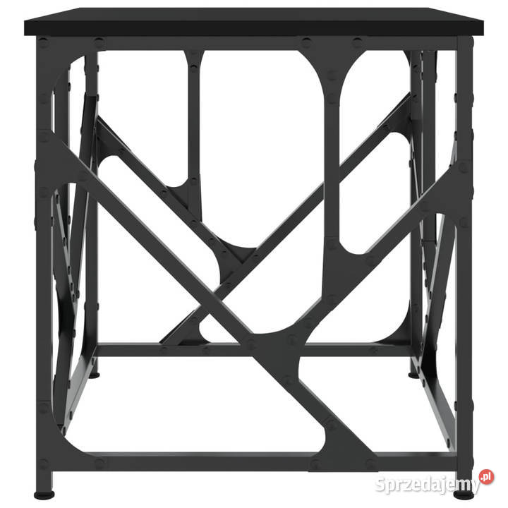 Stolik kawowy czarny 45x45x475 materiał mazowieckie Warszawa