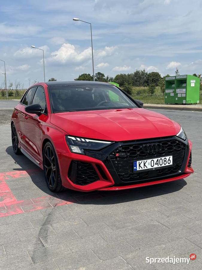 AUDI RS3 SPORTBACK 8Y 2022 Salon Pierwszy serwisowany w ASO RS3 Kraków sprzedam