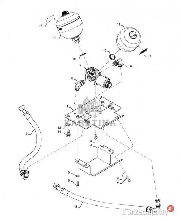 Holland T6090 T6070 T7230 Zawór hydrauliczny wielkopolskie