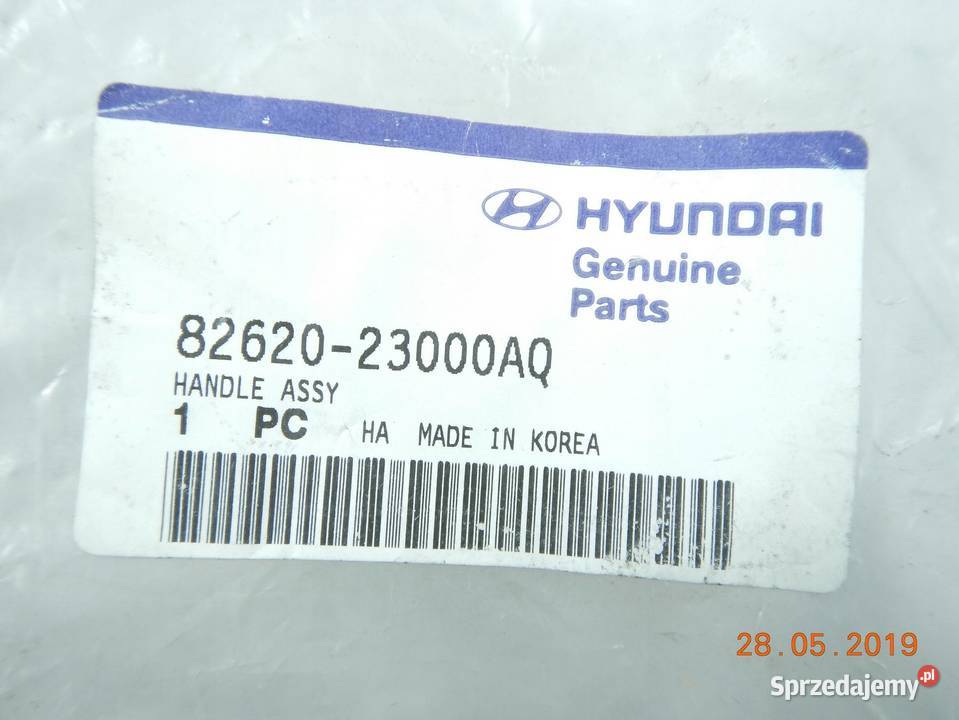 KLAMKA PRAWY PRZÓD HYUNDAI SCOUPE 9095 ASO