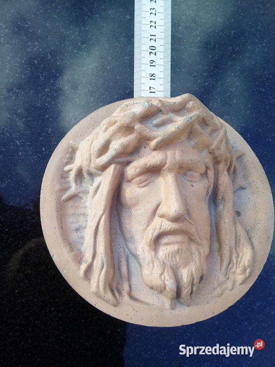 Głowa Jezus Chrystus satyna miedziowana Strzegowo