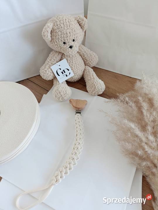 Zestaw handmade miś zawieszka do smoczka Maskotki Lublin